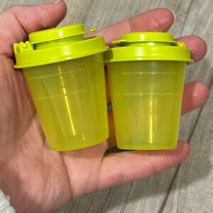 Tupperware mini salt and pepper shakers